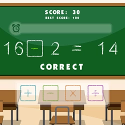 Play online Math Signs Game