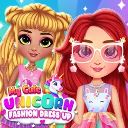 Play online My Cute Unicorn Fashion Dress Up