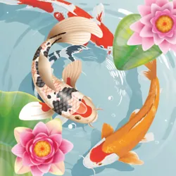 Play online Koi Fish Pond - Idle Merge Game