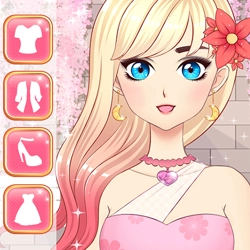 Play online Anime Girls Dress Up Game