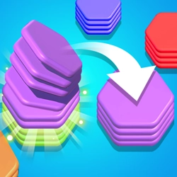 Play online Hexa Sort 3D