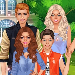 Play online Superstar Family Dress Up Game