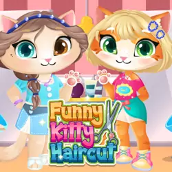 Play online Funny Kitty Haircut