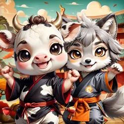 Play online Kung-Fu Little Animals