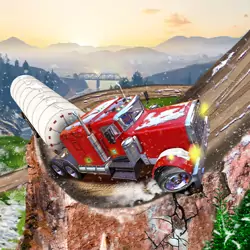 Play online Semi Truck Snow Simulator