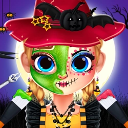 Play online Little Lily Halloween Prep